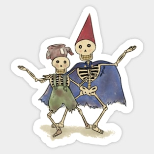 Skeleton Wirt and Greg Sticker